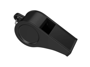 Göl kenarında beyaz arka plan üzerinde 3d render ıslık.