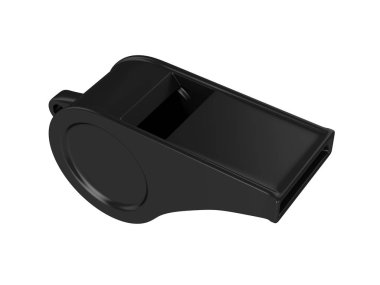 Göl kenarında beyaz arka plan üzerinde 3d render ıslık.