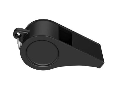 Göl kenarında beyaz arka plan üzerinde 3d render ıslık.