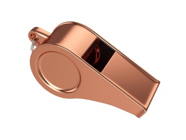 Göl kenarında beyaz arka plan üzerinde 3d render ıslık.