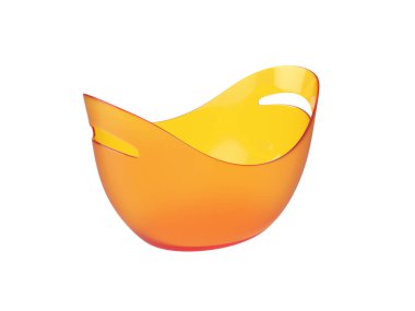 Oval plastik kova Isolated beyaz arka plan üzerinde 3d render