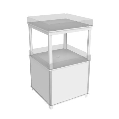 3d render Isolated beyaz arka plan üzerinde durmak