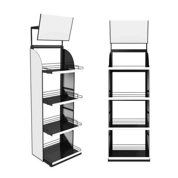 Stoisko izolowany na białym tle, renderowania 3d — Zdjęcie stockowe