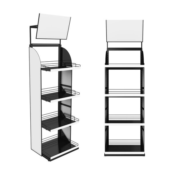 stand Isolated on White Background, 3D rendering