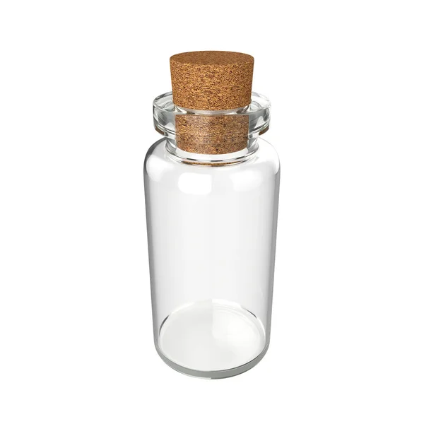Poção de garrafa isolada no fundo branco, renderização 3D — Fotografia de Stock