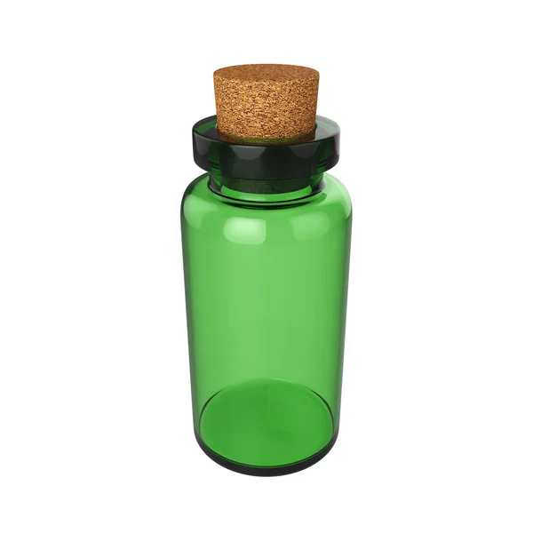 Poção de garrafa isolada no fundo branco, renderização 3D — Fotografia de Stock