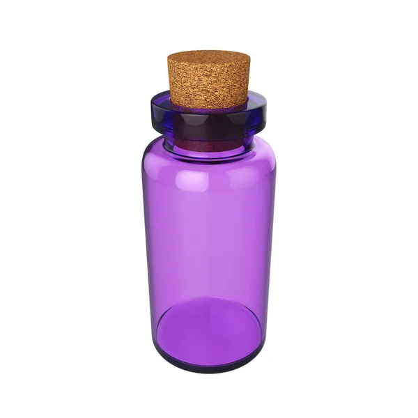 Poción de botella aislada sobre fondo blanco, renderizado 3D — Foto de Stock