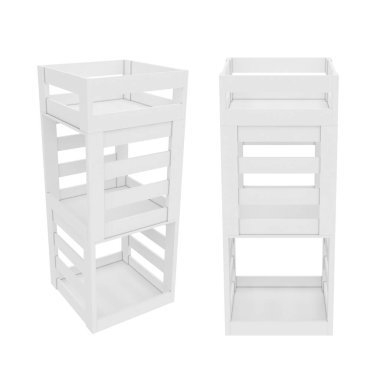 Beyaz arka planda izole edilmiş, 3 boyutlu görüntüleme. Görüntü