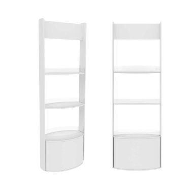 Beyaz arka planda izole edilmiş, 3 boyutlu görüntüleme. Görüntü