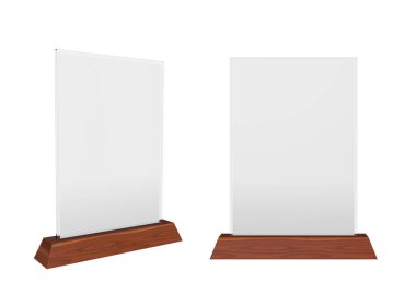 Tutucu ahşap, beyaz arka planda izole edilmiş, üç boyutlu görüntüleme. Görüntü