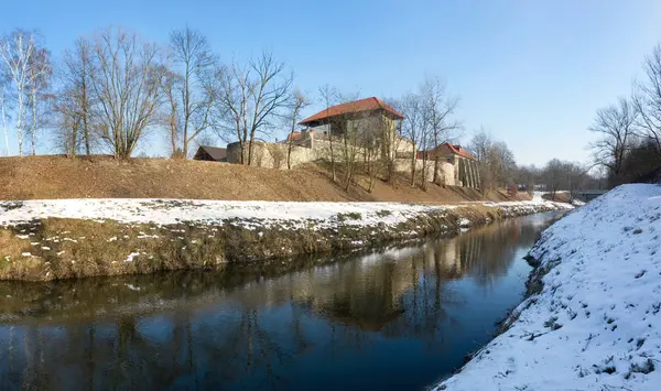 Slezskoostravsky hrad kale Lucina akışı, Moravia, Çek Cumhuriyeti