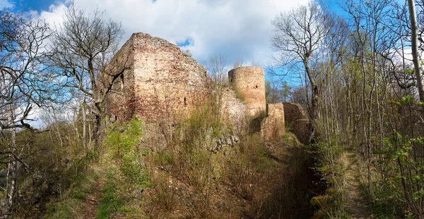 Ruïne van kasteel Valdek in Tsjechische Republiek — Stockfoto