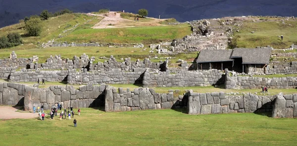 Sacsayhuaman Paredes Ruínas Incas Nos Andes Peruanos Perto Cuzco Peru — Fotografia de Stock