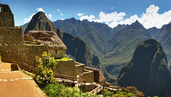 Fotos Panorâmicas Machu Picchu Vale Urubamba Peru — Fotografia de Stock