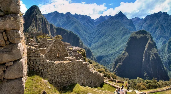 Muralhas Machu Picchu Cidade Inca Perdida Peru — Fotografia de Stock