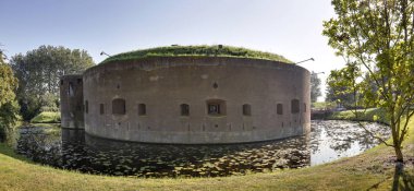 Defensive tower fort on the Ossenmarkt in Weesp near Amsterdam, the Netherlands