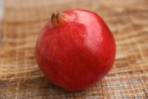 Red Fruit Pomegranate Sack Table — Stock Photo, Image