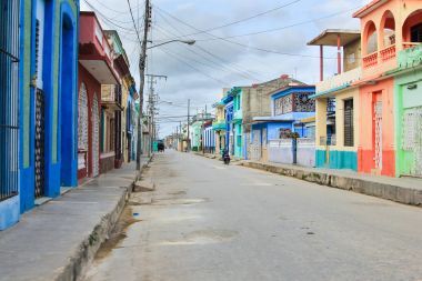 Klasik Küba'da sokak