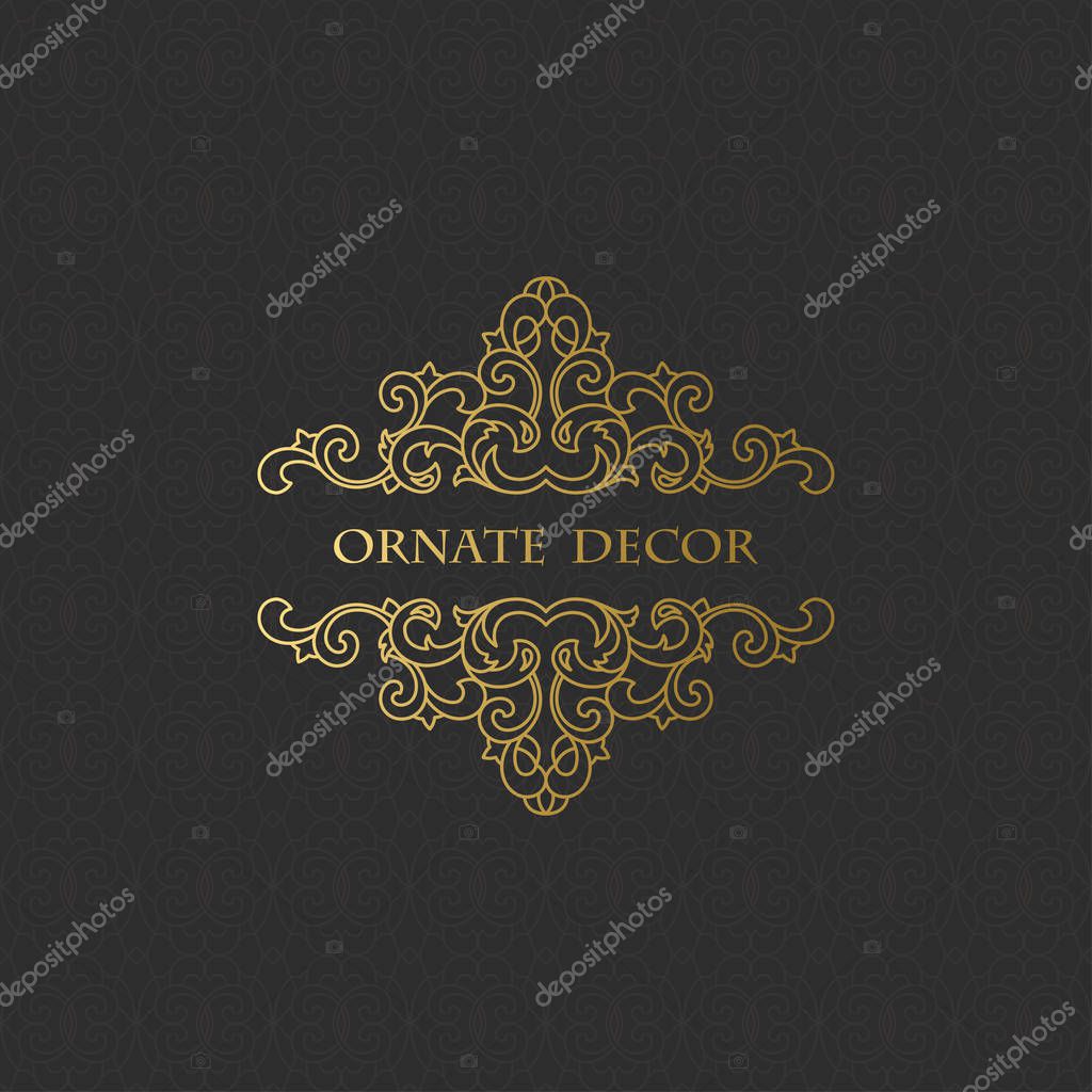 Design Elements Labels Icon Template Frame For Save The Date Birthday Greeting Card Wedding Invitation Golden Frames On Black Background Premium Vector In Adobe Illustrator Ai Ai Format Encapsulated Postscript Eps