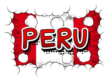 Peru - çizgi roman tarzı metin.
