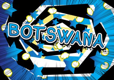 Botsvana - çizgi roman tarzı metin.