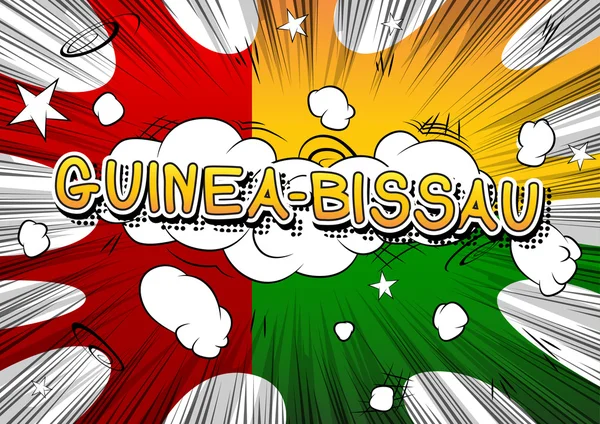 Guinée-Bissau - Texte de style BD . — Image vectorielle