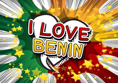 Ben aşk Benin - çizgi roman tarzı metin.