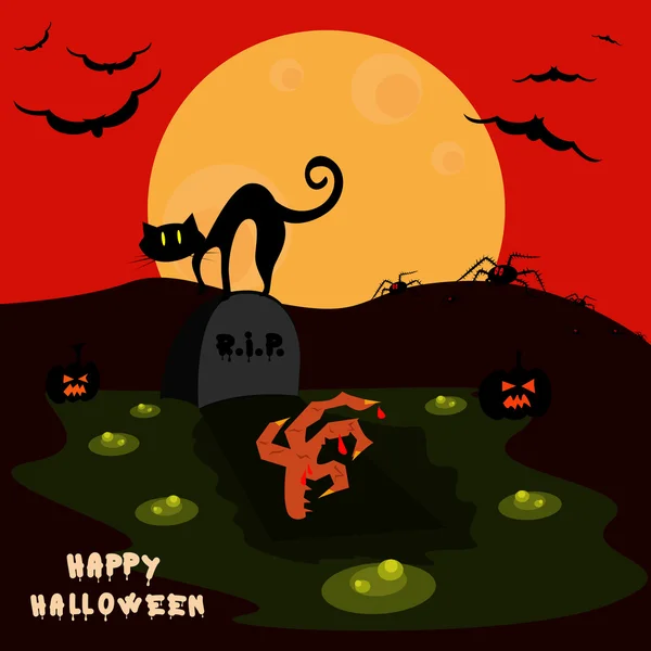 Happy Halloween background. — Stock Vector