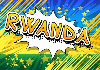 Ruanda - çizgi roman tarzı metin.