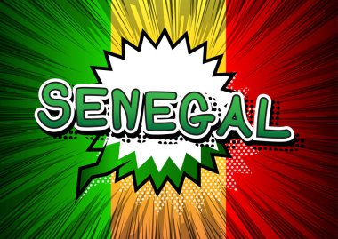Senegal - çizgi roman tarzı metin.