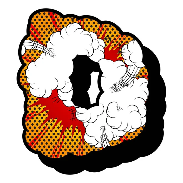 Letter N filled with comic book explosion, background. Stock Vector by ...