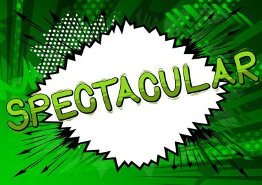 Muhteşem - çizgi roman tarzı kelime.