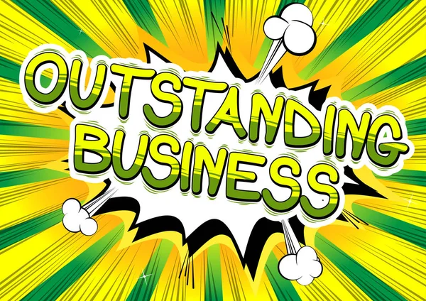 Uitstekende Business - Comic book stijl word. — Stockvector