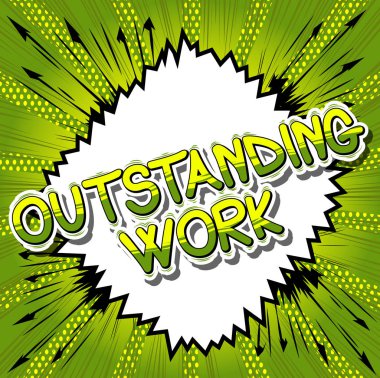 En iyi çalışma - çizgi roman tarzı ifade.