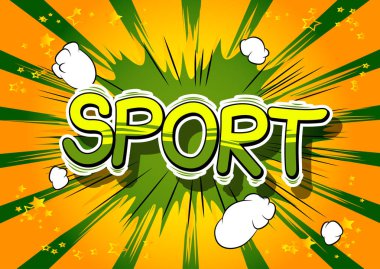 Spor - çizgi roman tarzı kelime.