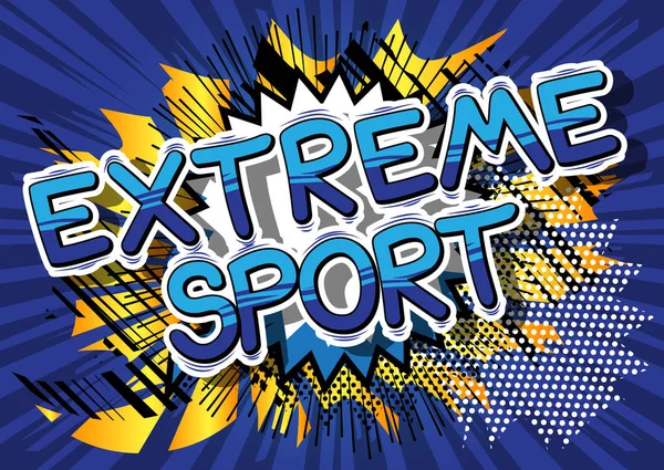 Extrem Sport - serietidning stil word. — Stock vektor