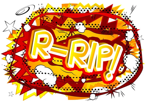 R-Rip! - Vector illustrated comic book style expression. — Stock Vector