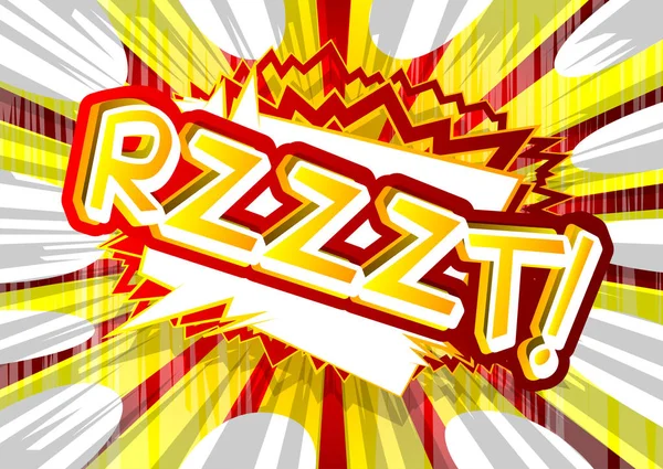 Rzzzt ! - Expression vectorielle illustrée de style bande dessinée . — Image vectorielle