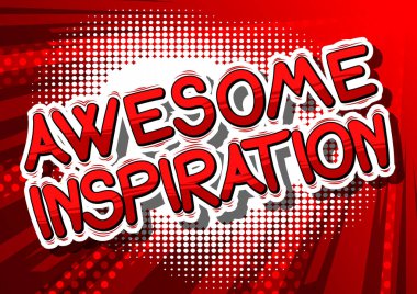 Müthiş ilham - çizgi roman tarzı kelime.