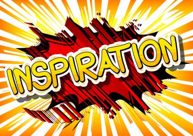 İlham - çizgi roman tarzı kelime.