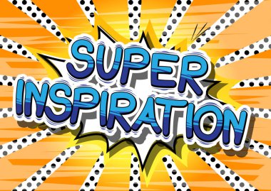 Süper ilham - çizgi roman tarzı kelime.