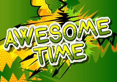 Harika vakit - çizgi roman tarzı kelime.