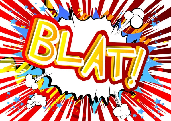 ¡Blat! - Vector ilustrado cómic expresión de estilo . — Archivo Imágenes Vectoriales