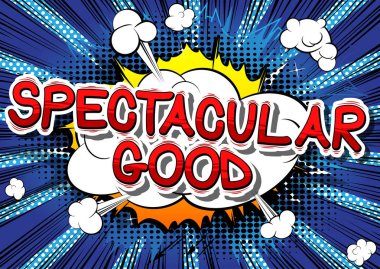 Muhteşem Good - arka plan üzerinde çizgi roman tarzı kelime.