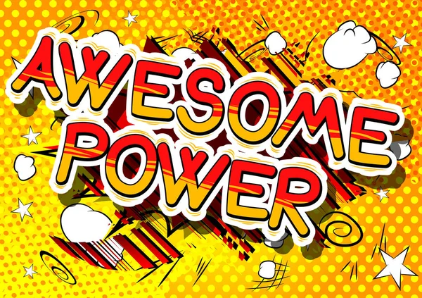 Awesome Power - Comic book style word. — Stock Vector