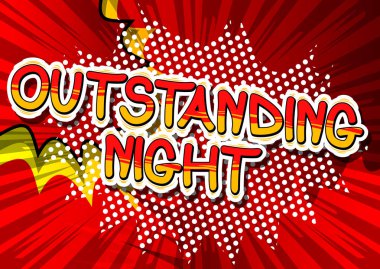 Olağanüstü gece - çizgi roman tarzı ifade.