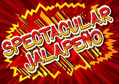 Muhteşem Jalapeo - çizgi roman tarzı kelime.