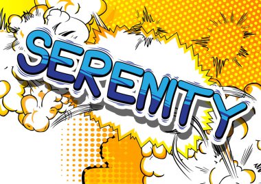 Serenity - çizgi roman tarzı kelime.