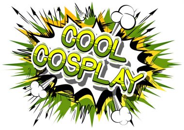 Cosplay - çizgi roman tarzı kelime serin.