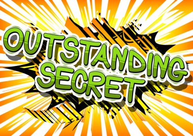 Olağanüstü sır - çizgi roman tarzı ifade.